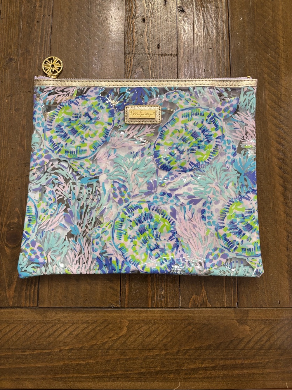 Lilly Pulitzer Cosmetic Pouch with Small Pouch and Koozie